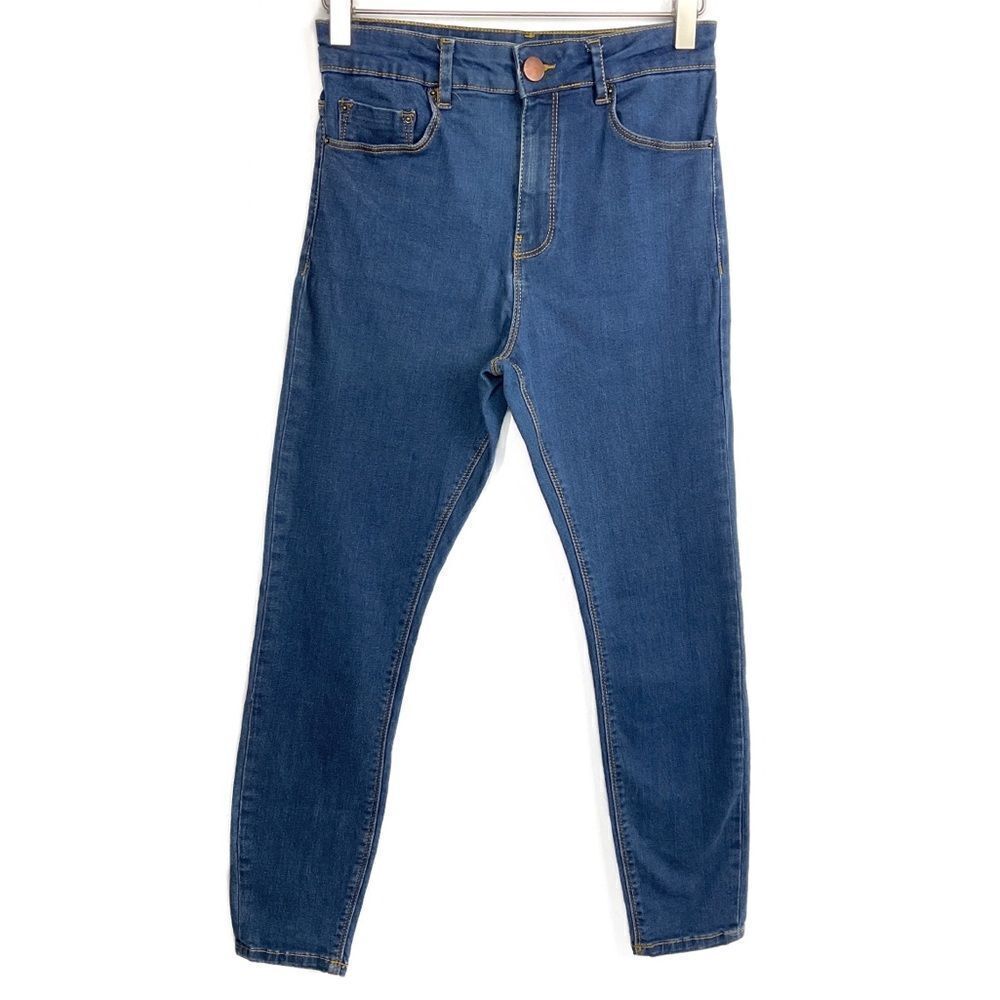 Asos Blue Regular Wash Skinny Denim Jeans 28